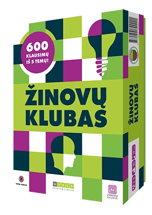 Žaidimas. Žinovų klubas. 600 klausimų iš 5 temų!