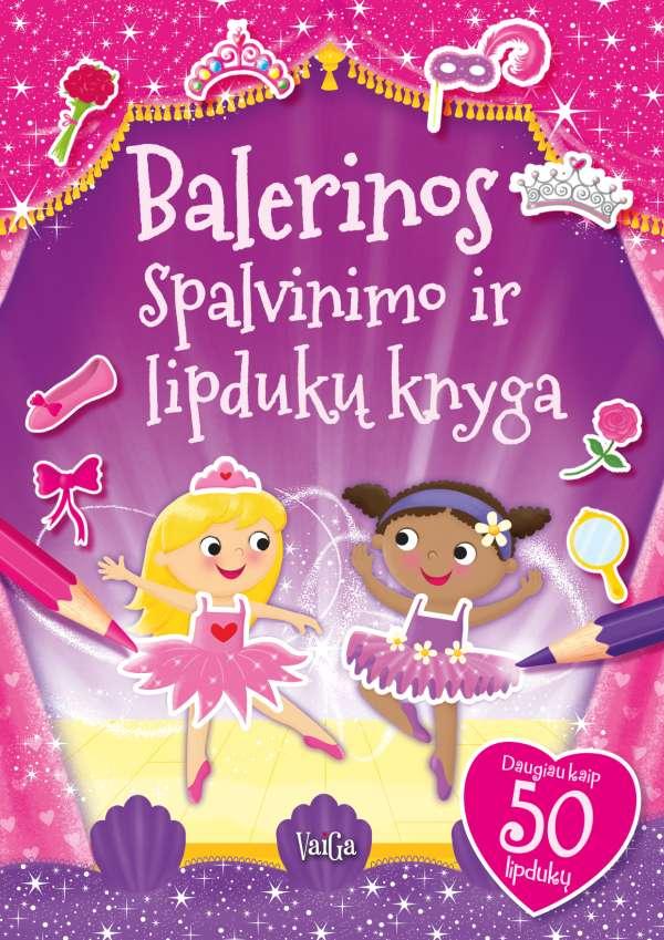 Spalvinimo ir lipdukų knyga. Balerinos