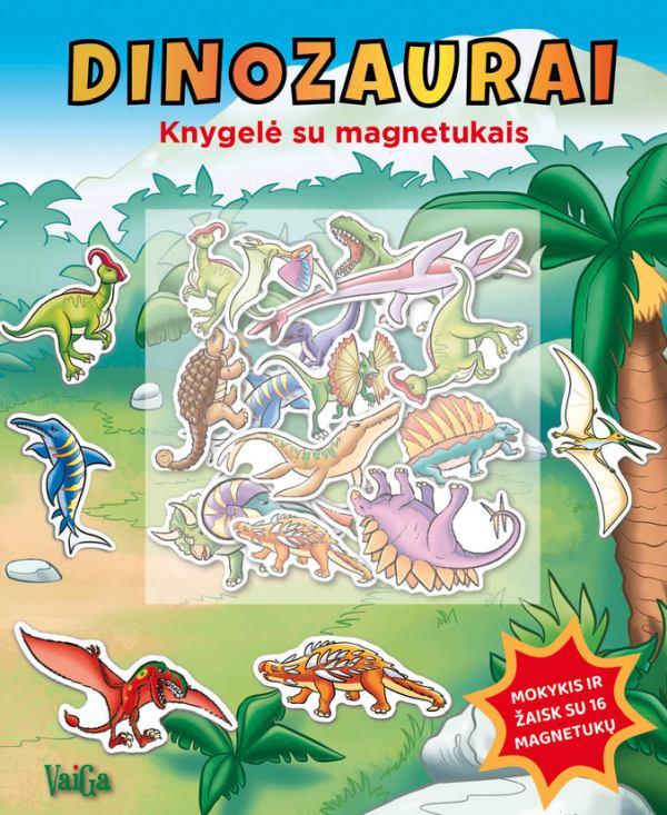 Knygelė su magnetukais. Dinozaurai