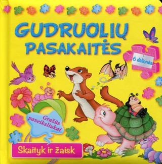 Dėlionių knygelė. Skaityk ir žaisk.  Gudruolių pasakaitės