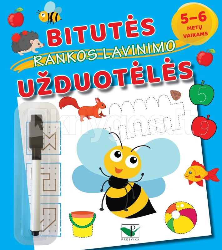 Bitutės rankos lavinimo užduotėlės 5–6 metų vaikams