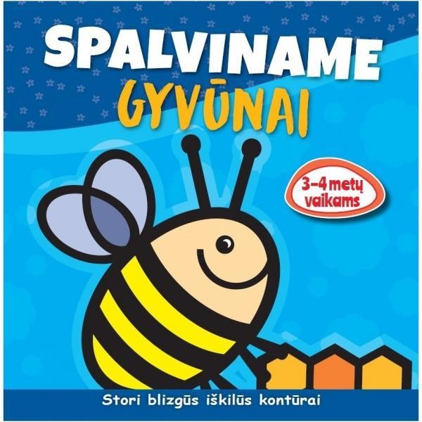 Spalviname. Gyvūnai. Stori, blizgūs, iškilūs kontūrai